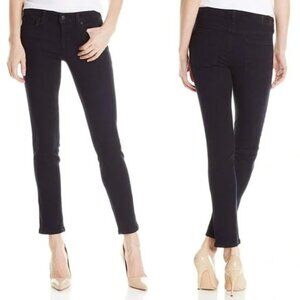 Anthropologie Crop Pant, Level 99, Skinny, Straight, Black Crop, size 28